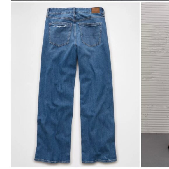 AE Dreamy Drape Stretch Low-Rise Baggy Wide-Leg Jean - Picture 4 of 4